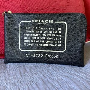 Coach zip bag
